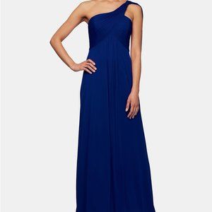 NWT Alex Evenings One-Shoulder Empire-Waist Gown